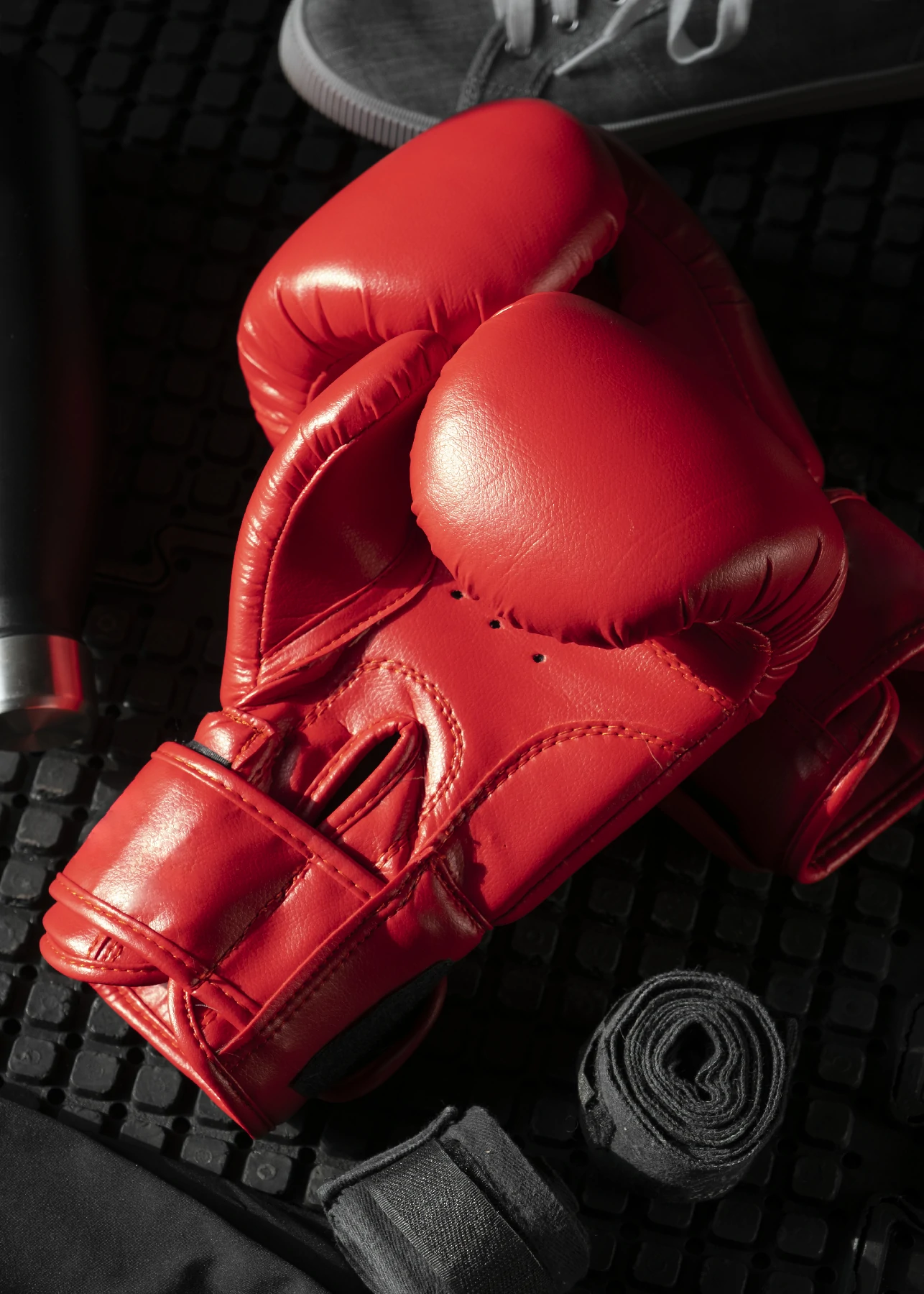 view pair boxing gloves