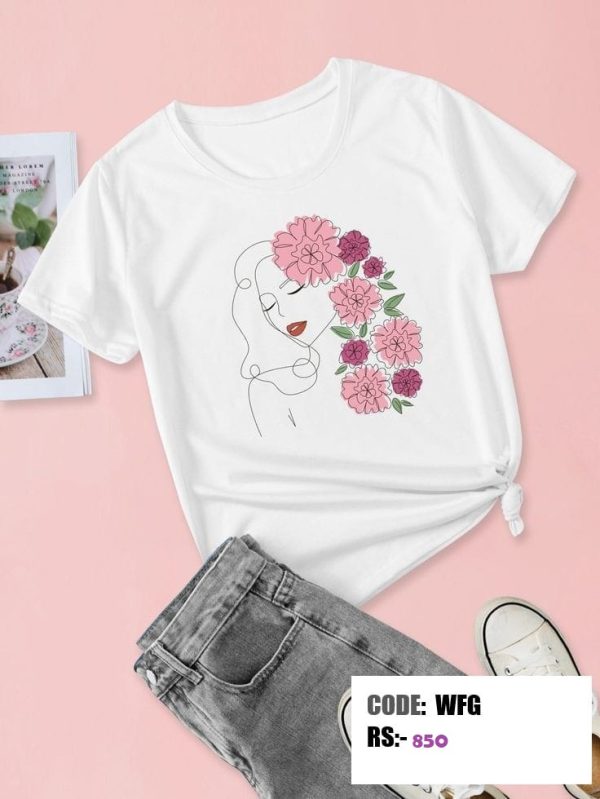 Ladies T-Shirt Printed - Image 2