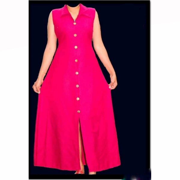 Women's Line Long Dress - Image 4