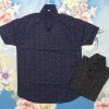 Blue black Print