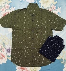 Green Blue Printed