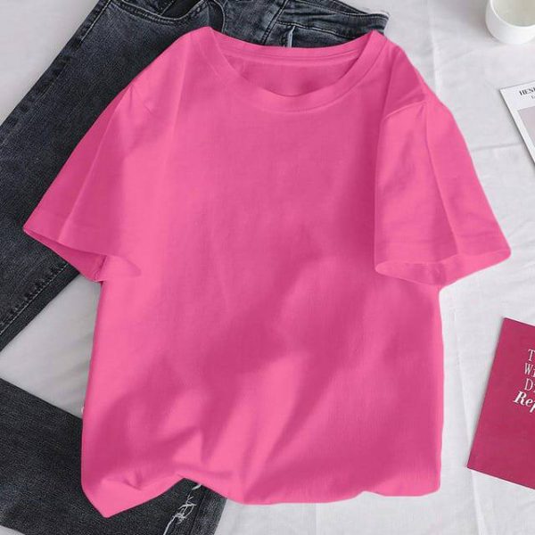 Plain Baggy T-shirt Ladies