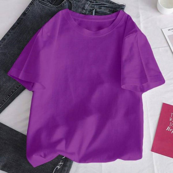 Plain Baggy T-shirt Ladies - Image 4