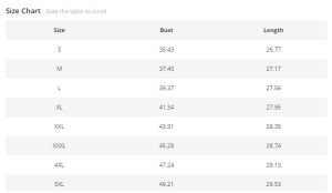 size chart 3