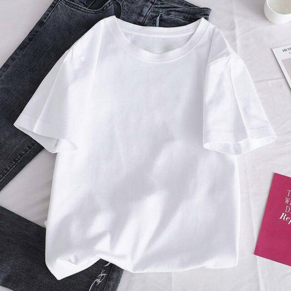 Plain Baggy T-shirt Ladies - Image 3
