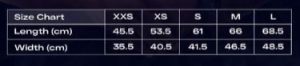 size spec