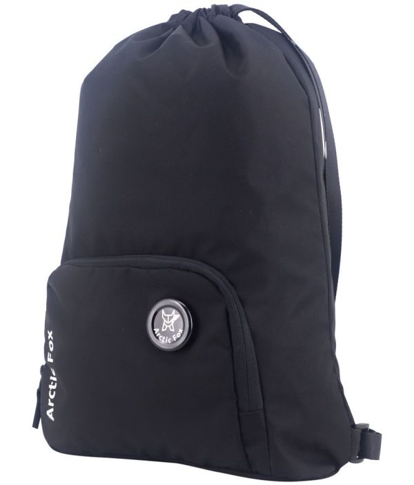 Arctic Fox Draw String Bags Black Backpack - Image 3