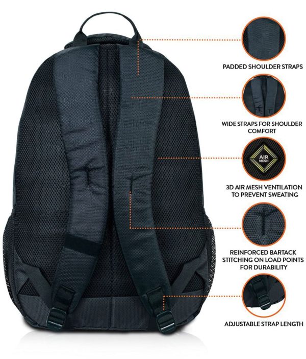 OMRON BAGS Black Polyester Backpack - Image 5