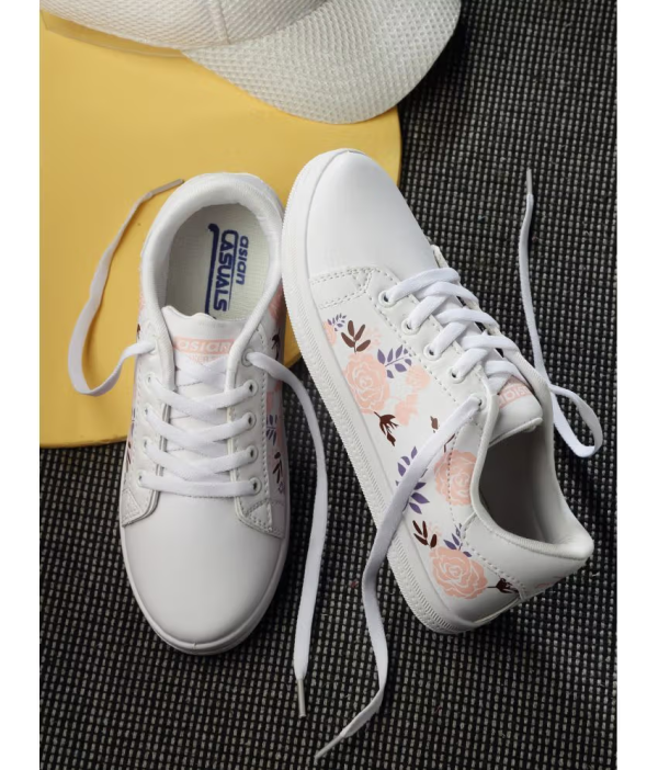 White Women Sneakers - Image 2