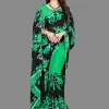 Sherine Green Georgette Saree With SDL377226077 4 b5bc5